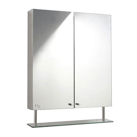 Hudson Reed Dakota Stainless Steel Double Mirror Cabinet